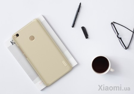 Чехол бампер Nillkin Frosted Shield для Xiaomi Mi Max 2 Gold